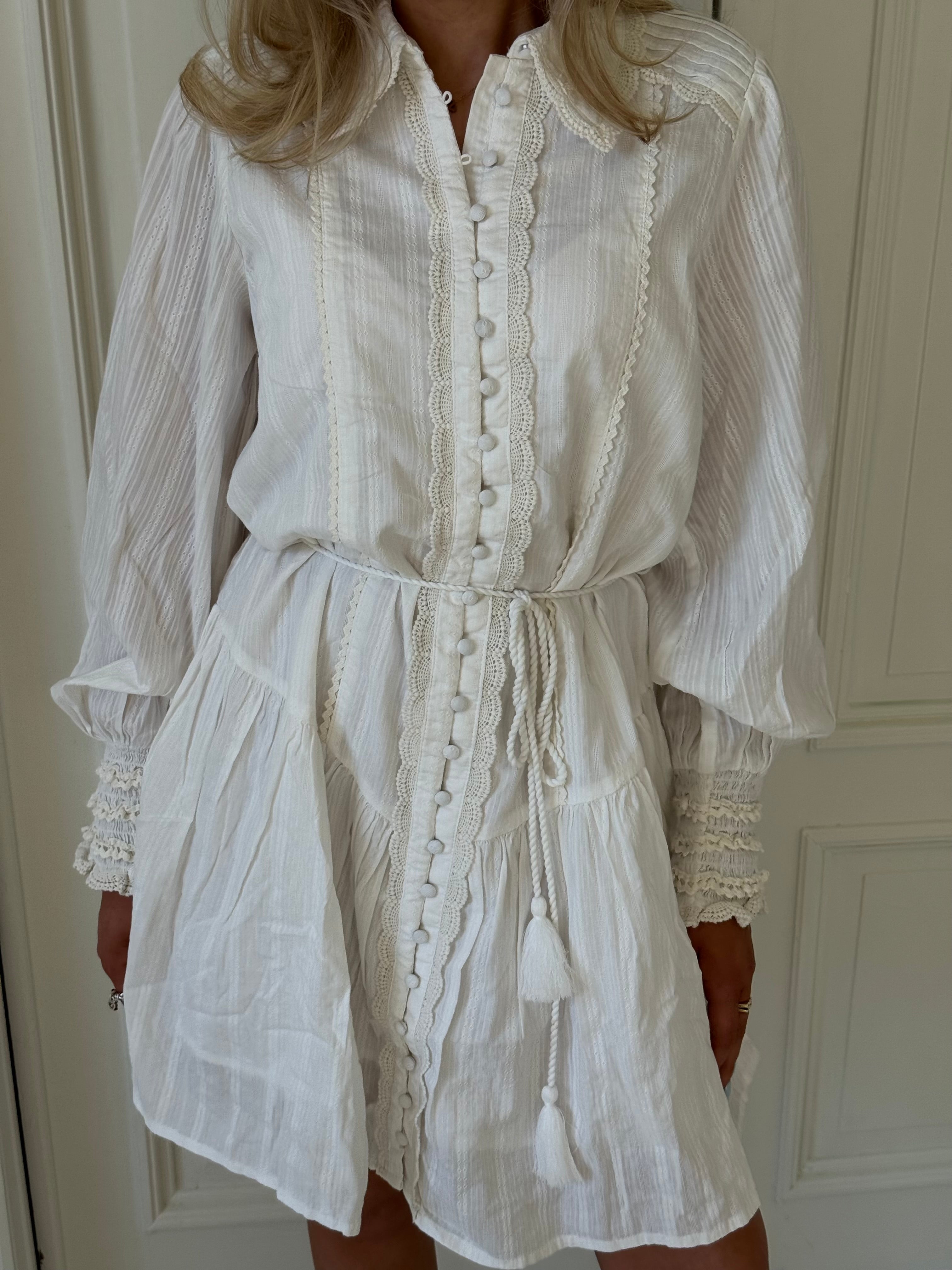 YASSOMELLI Short Dress - Star White